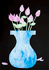 Vase mit Blumen 03